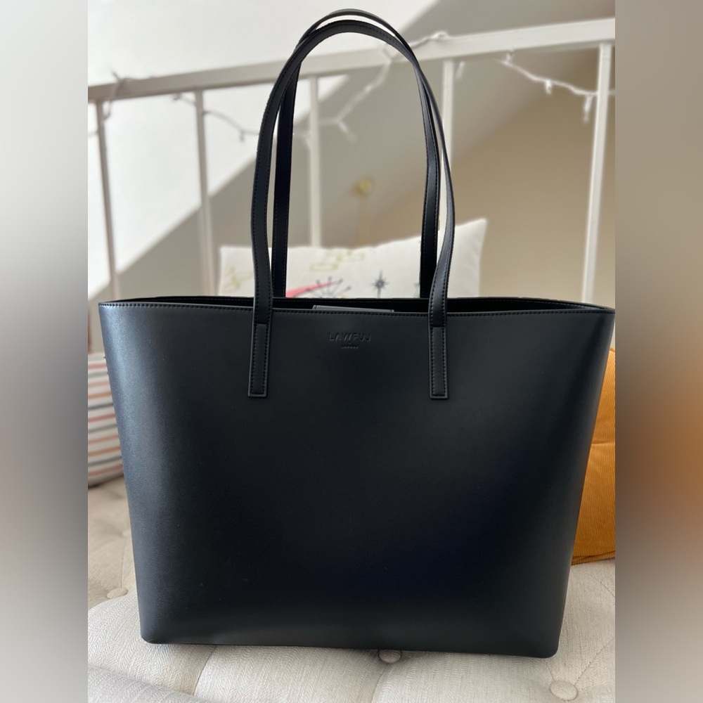 Sienna | Triple Compartment | Red & Black Tote Bag
